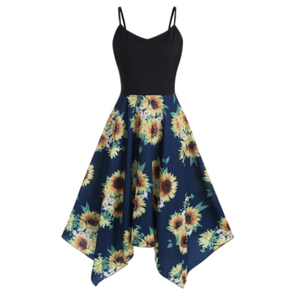 Rosegal Handkerchief Plus Size Midi Dress 2x